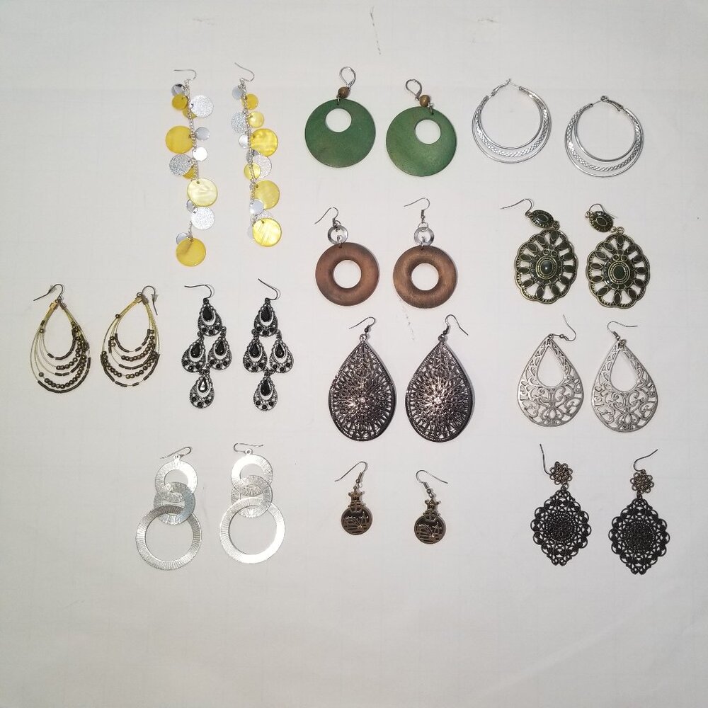 Varies earrings (12 total)